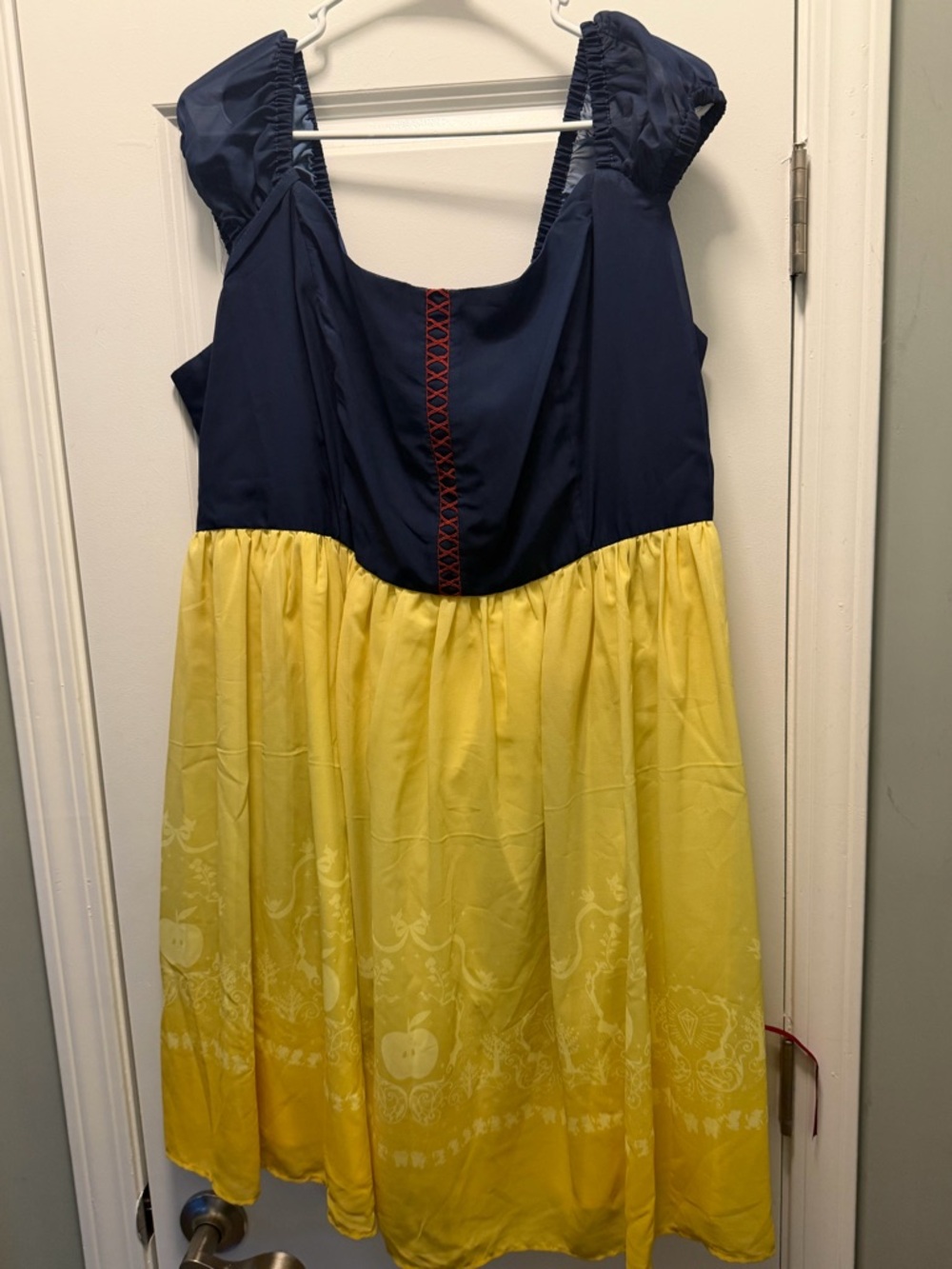 Her Universe Snow White Navy Dress with Yellow Disney  Trim